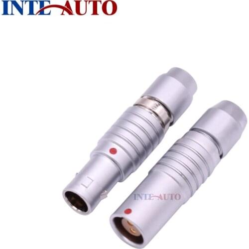 0B Serie 2 Core Male Female Cable Mount Push Pull Plug Socket M9 Brass Plated Gold Solder Contacts from china connector factory