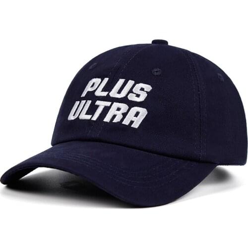 Plus ultra dad hat 100% Cotton baseball cap embroidery Women Men Snapback Black Shield Hats Navy Blue caps