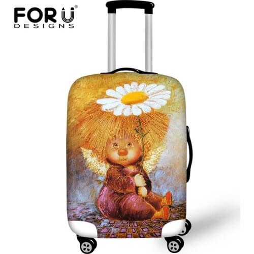 FORUDESIGNS 2019 Luggage cover Accessories,Elastic Dust Luggage Cover,Cute Suitcase Protective Covers for 18-28 inch Suit Case