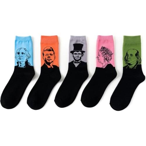 President Socks Women Men Cotton Autumn Winter Long Unisex Street President Socks&Hosiery Novelty Socks