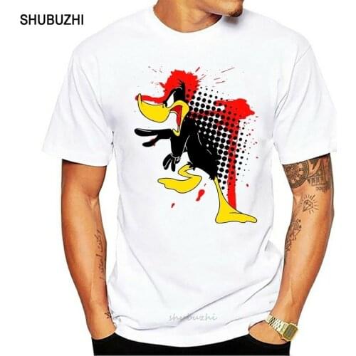 Duffy duck angry duck trash polka tattoo design men t shirt