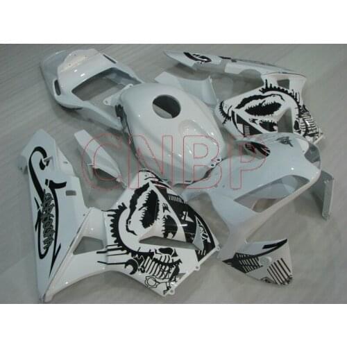 Full Body Kits CBR600 RR 2005 - 2006 White Black Plastic Fairings CBR600 RR 2006 Bodywork CBR 600 RR 2005 no paint