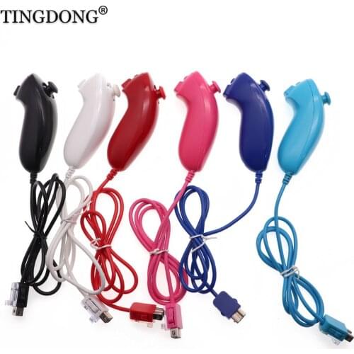Nunchuck Nunchuk Video Game Controller Remote For Nintendo Wii Console 5 Colors