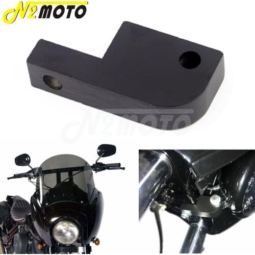 For Dyna FXD Headlight Fairing Headlight Extension Block For Harley 39mm-49mm Fork Headlamp Relocation Bracket