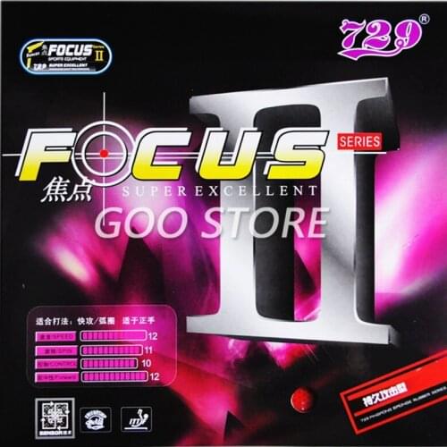 Original RITC 729 Friendship FOCUS II FOCUS2 pips-in table tennis pingpong rubber with sponge