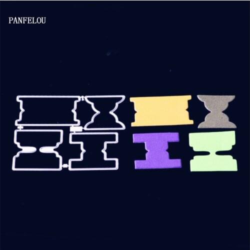 PANFELOU Metal craft sandglass puzzle paper die cutting dies for Scrapbooking/DIY Easter wedding cards Hand account