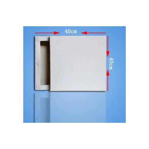 40*40cm Cotton canvas wooden stretcher 16x16 inch blank wholesale stretched canvas