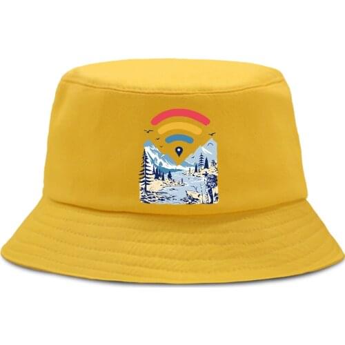 Summer Sunscreen Fishermans Hats Internet Explorer Funny Print Panama Caps Casual Unisex Fishing Cap Harajuku Beach Bucket Hat