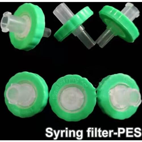 100pcs/lot Dia 25mm, Pore size 20um Disposable PP Syringe Filter, membrane microporous filter