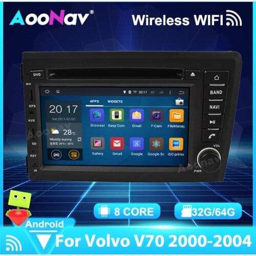 Wireless Carplay Touch Screen 2 DIN GPS Navigation Car Radio For Volvo V70 2000-2004 Car Multimedia Player Stereo Receiver