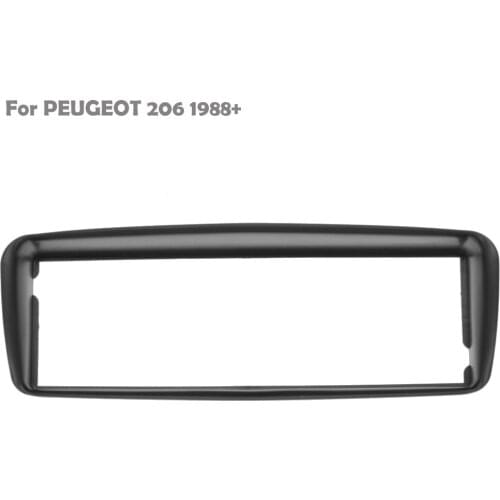Car Refitting Radio Fascia Frame for Peugeot 206 1998+ Stereo DVD CD Plate Face Panel Dashboard Installation Trim Kit