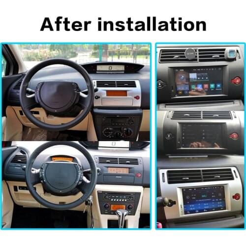 Android 9.1 7" 16GB GPS Navigation Car Player For Citroen C4 Quatre Triump 2004-2012 Head Unit Multimedia Player Tape Recorder
