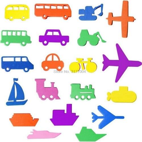 DHL 20set Kids Bathroom Cute Cartoon Animal Transportation Puzzle Baby Bath Toys Early Educational Suction Up Toy