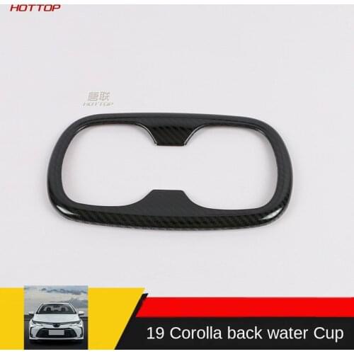 For Toyota Corolla 2019 2020 Rear Seat Water Cup Holder Frame Trims Stainless Steel Car styling Accessories 1pc