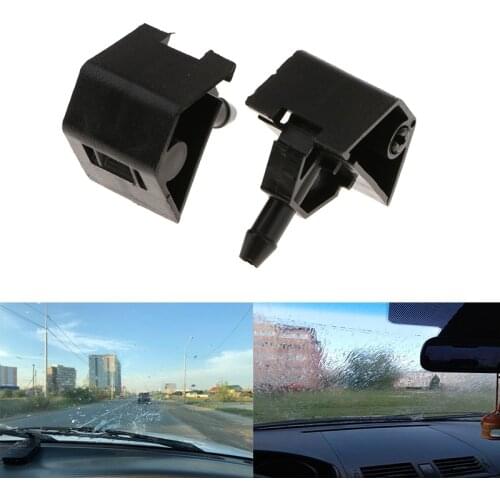 2Pcs Car Windshield Washer Sprayer Nozzle For Nissan QASHQAI I MK1 06-14 28932-JD000 For Car Water Spray Jet Nozzle