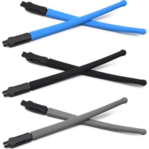HKUCO Blue/Black/Grey Rubber Replacement Black Frame Legs For Marshal MNP OX8091 Glasses frame