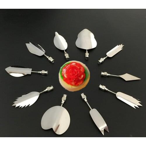 Amazing 10 Pcs/Set 3D Jelly Art Tools Jelly Cake Jello Art Gelatin Tools Puding Nozzle Leaves