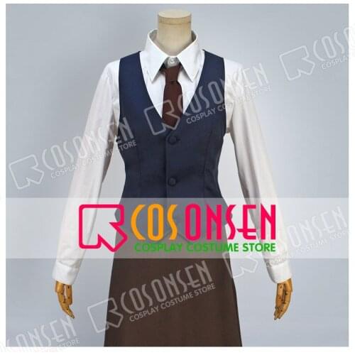 COSPLAYONSEN Silver Soul Gintama Cafe & Bar Shinsengumi Okita Sougo Hijikata Toushirou Waiter Cosplay Costume