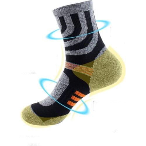 New 5Pairs/lot High Quality Cotton Thicken Men Socks Comfortable Quick-Drying Socks Mens Coolmax Socks Winter Socks