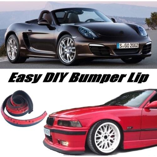 NOVOVISU For Porsche Boxster 986 987 981 Bumper Lip Lips / Top Gear Shop Spoiler For Car Tuning / TOPGEAR Body Kit + Strip