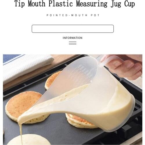1000ML Tip Mouth Plastic Measuring Jug Cup Graduated Cooking Kitchen Bakery Tool