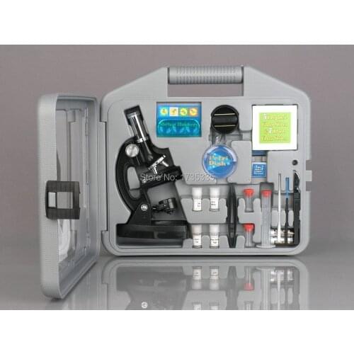 Birthday Gift 900X Monocular student Mini Microscope Set ETM-30