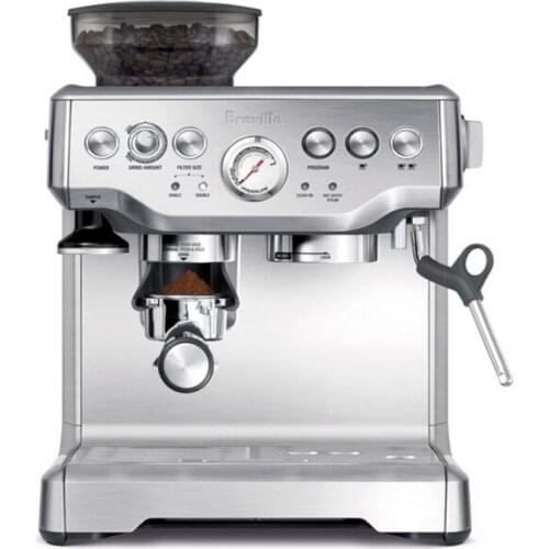 YUNLINLI Espresso Coffee Machine Semi-automatic 15 Bar Pressure Grinder Steam Integrated Coffee Maker BES870