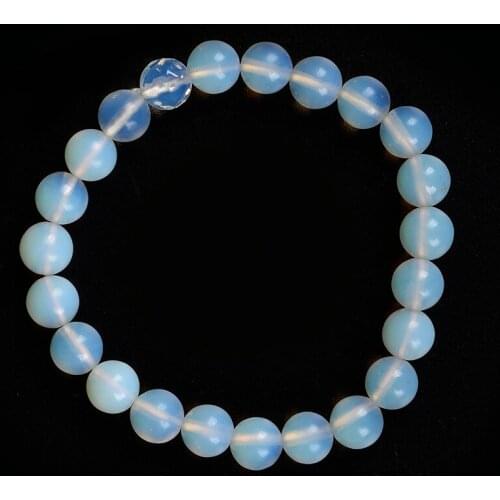 Transparent Natural sheen 8mm Opal stone beads created for diy handmade prety Bracelet. for girls ladies