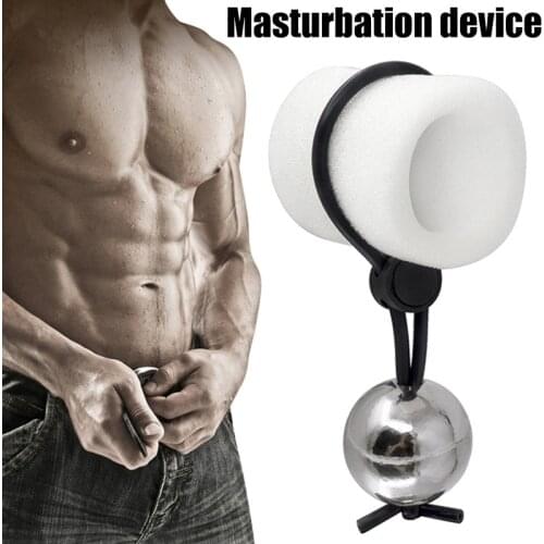2019 Newly Male Masturbation Extender Enlarger Stretcher Strap With Metal Ball Adult Sex Toy