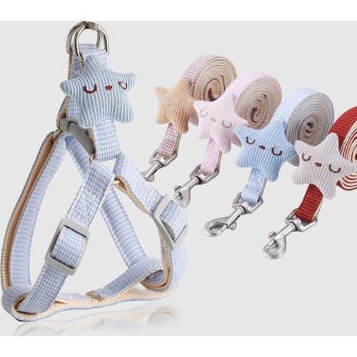 Small Dog Pet Dog Puppy Adjustable Breathable Leash Pulling Rope Harness Vest Chest Strap