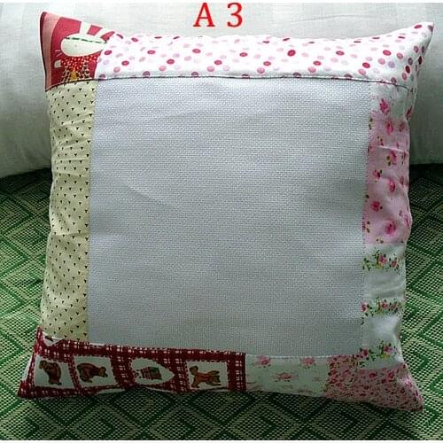 Top Quality Cute Lovely Blank Cross Stitch Pillowcase Pillow Slip Case Blank White, 1 piece only
