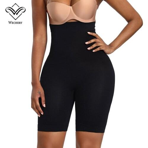 Wechery High Waist Trainer Control Panties Butt Lifting Underwear Body Shaper Thigh Modeling Underwear Women Slimming Briefs