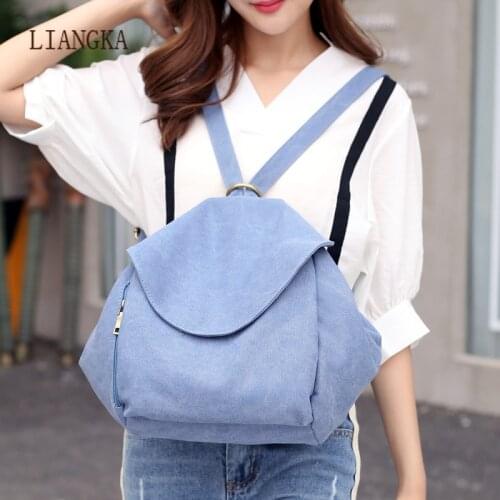 2021 New Fashion Womens Backpack Designer Solid Color Canvas Backpack Travel Multifunction 3 In 1 Female Shoulder Bags