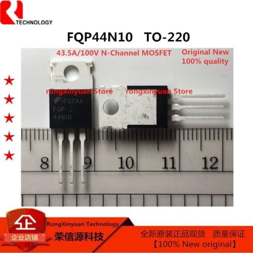 5-20pcs/lot FQP44N10 TO-220 44N10 43.5A/100V N-Channel MOSFET Original New 100% quality