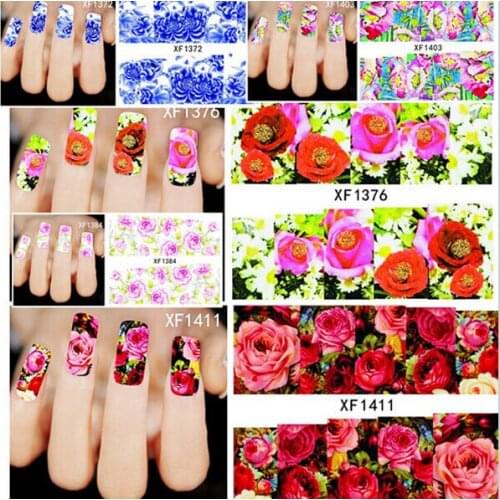 50sheets Watermark Transfer Nail Stickers,50PCS Mix Designs Water Transfer Nail Stickers,Water Decals DIY Decoration For Nail