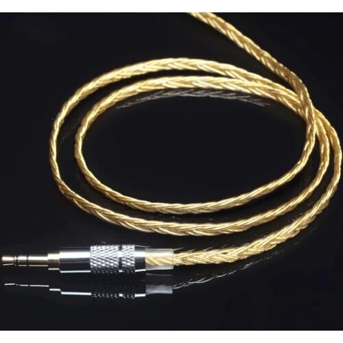 6 share 5N oxygen-free copper OFC silver plated 0.78mm ie80 im50 A2DC upgrade line gold/wihte