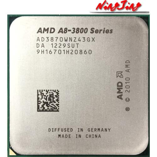 AMD A8-Series A8-3870K A8 3870 A8 3870K 3.0 GHz Quad-Core CPU Processor AD3870WNZ43GX Socket FM1