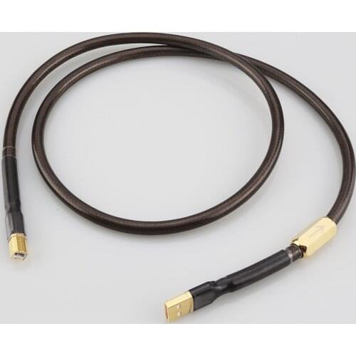 Audiocrast A56 Silver plated Hifi usb Cable High Quality USB cable USB A to USB B hifi DAC cable