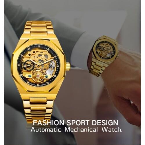 2021 New Forsining Mens Hollow Mechanical Tourbillon Watches Fashion Luxury Business Automatic Watch Male Relogio Masculi