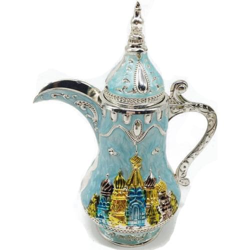 Russian Style Toothpick Holder Harbin Tourist Souvenirs Popular Personality Creative Living Room Box Metal White Castle