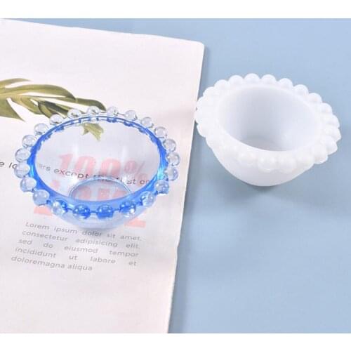 Flower Bowl Plate Resin Mold for DIY Craft Art Silicone Mould Home Decoration Handmade Tools for Resin