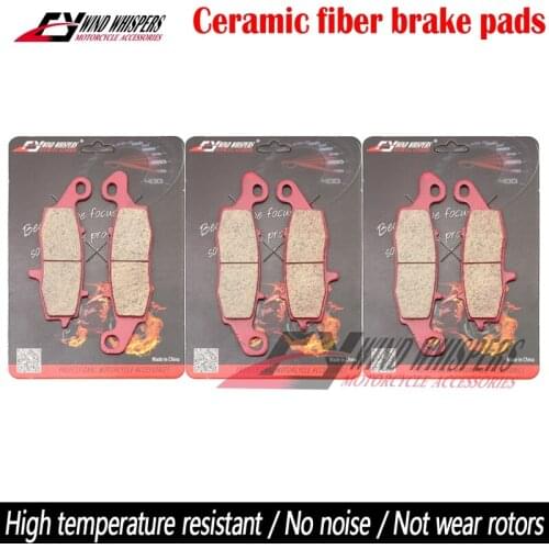 Motorcycle Ceramic Front Rear Brake Pads For Suzuki VL 1500 2009-2013 For Kawasaki VN 1500 1600 1700 Classic Tourer ZR-7 ZR-7S