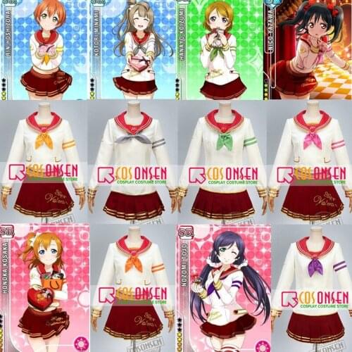 Love Live Valentine Kotori Minami Nozomi Tojo Hanayo Koizumi Nico Yazawa Honoka Kosaka Rin Hoshizora Costume COSPLAYONSEN