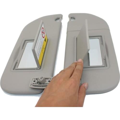 Overhead Console Interior Sunvisor With Mirror Front visor assembly For Peugeot 301 Citroen Elysee(2014-2017) sun visor