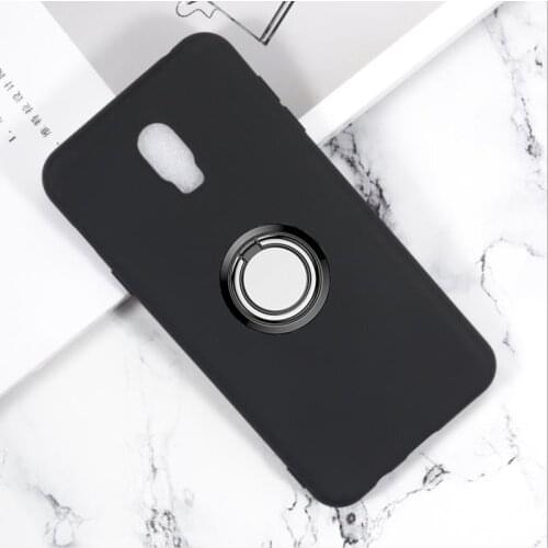 For Samsung Galaxy C8 5.5" Back Ring Holder Bracket Phone Case Cover TPU Soft Silicone On J7+ Plus