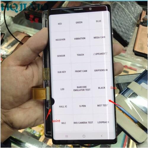 Original used must Have lines point burn LCD For SAMSUNG Galaxy Note 9 Display N960F N960D N960DS LCD Touch Screen Digitizer