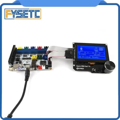 F5 V1.2 Control Board Replace BASE 1.4 & Ramps 1.4 Controller Board + Generic 12864 Panel V1.1 Smart 12864LCD Module Display