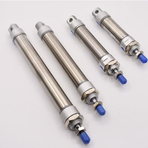 Free Shipping Stainless Steel MA Type 16mm Bore 25/50/75/100/125/150/175/200/250/300/400/500mm Stroke Pneumatic Air Cylinder