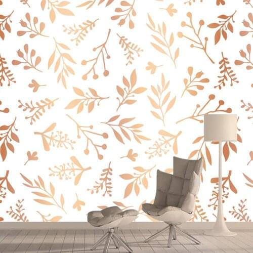 Custom Mural Wallpaper 3D Leaf Nature Watercolor Photo Wall Painting Wedding House Living Room Romantic Home Decor Wall Papers