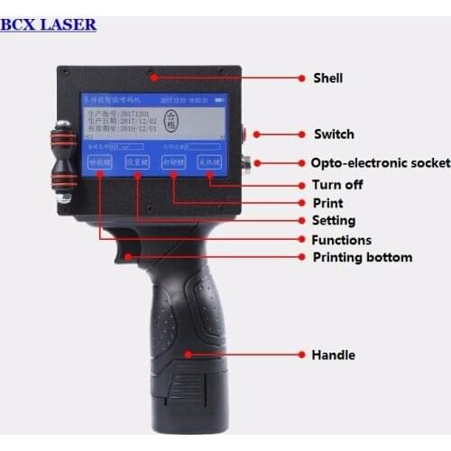 Handheld inkjet printer/portable inkjet date coder/inkjet machine
